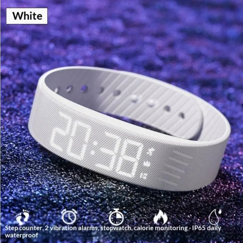Unisex round Minimalist Multifunctional Electronic Watch - Alarm Clock, Pedometer, Timer, Luminous Hands, Comfortable Sporty Mini Useful Item for Students, Ideal Gift for Women, Adults & Adulting Occasions, Gifts for Women