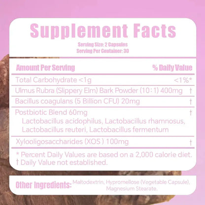 Leefar Her Juicy Feminine Probiotics Capsules – All-In-One Formula with Slippery Elm, Prebiotics & Probiotic Blend for Women'S Ph Balance & Dryness– 60 Capsules