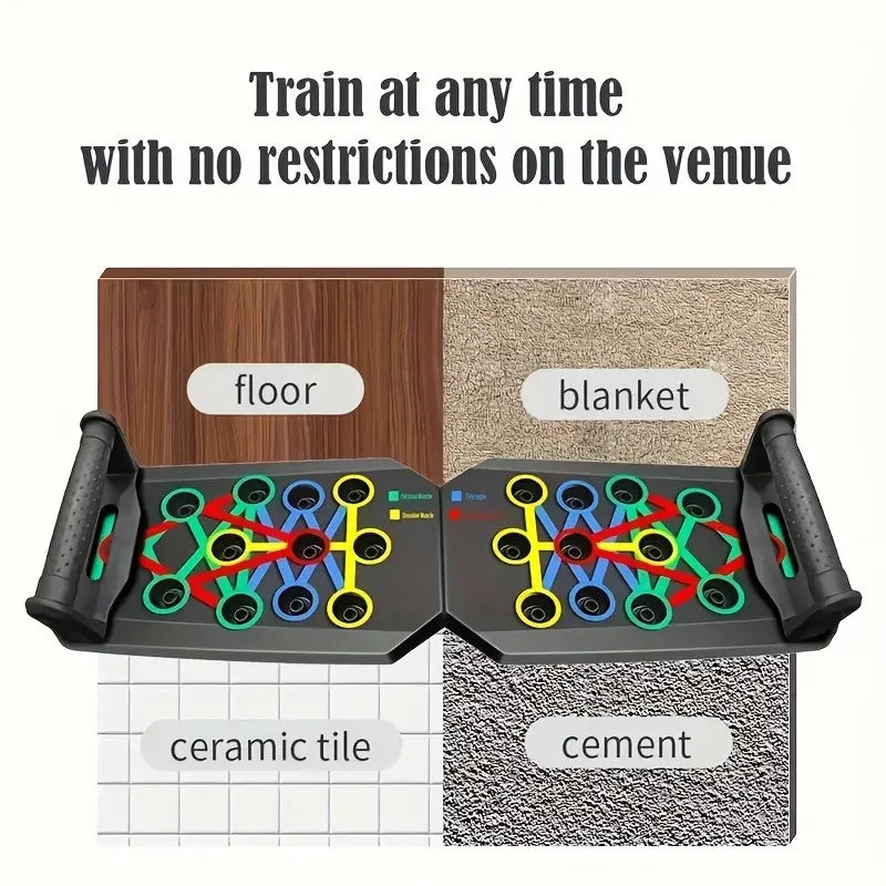 Multifunctional Push up Board with Push up Bars - Home Fitness Machine for Strength Training, Viral Workout Trend Item for Fitness Enthusiasts (Home Gym Chest/Shoulder Gains)
