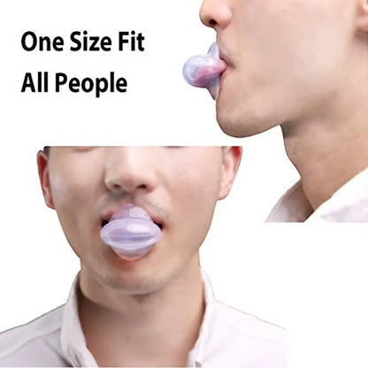 1PC Silicone anti Snore Device Apnea Aid Snore Stop Tongue Retainer anti Snoring Mouthpiece