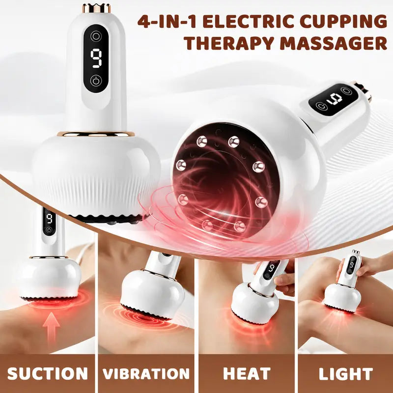 Electric Suction Massager - Adjustable Relaxing Neck Relaxer, Ergonomic Comfort Design, Adjustable Pull Strength, Full Body Home Use Device, Cool Gifts for Adults, Adulting Gifts with Relaxing Effect