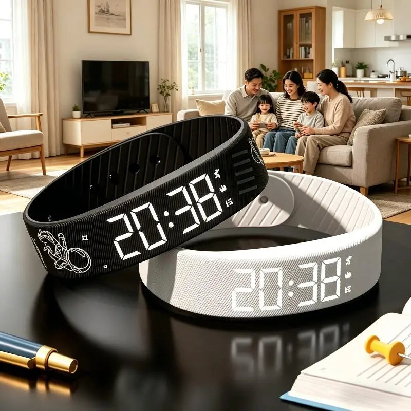 Unisex round Minimalist Multifunctional Electronic Watch - Alarm Clock, Pedometer, Timer, Luminous Hands, Comfortable Sporty Mini Useful Item for Students, Ideal Gift for Women, Adults & Adulting Occasions, Gifts for Women